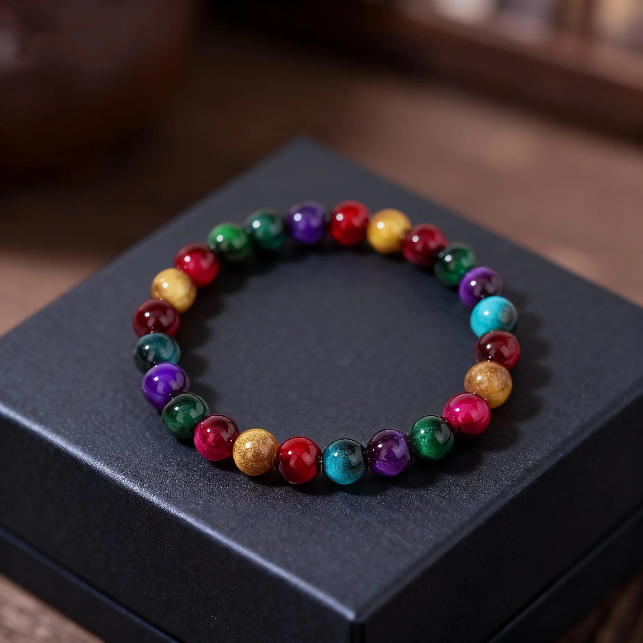 Beaded Bracelet Stack — Multicolour