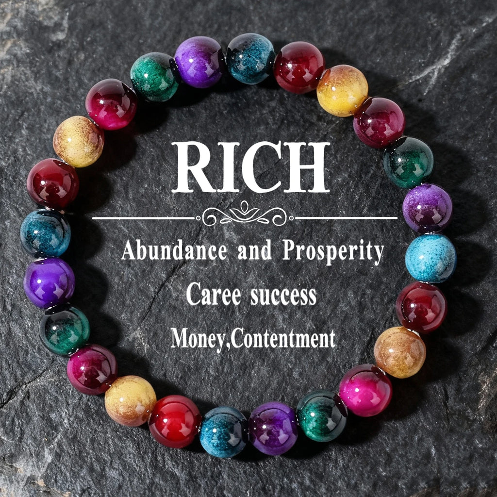 Beaded Bracelet Stack — Multicolour