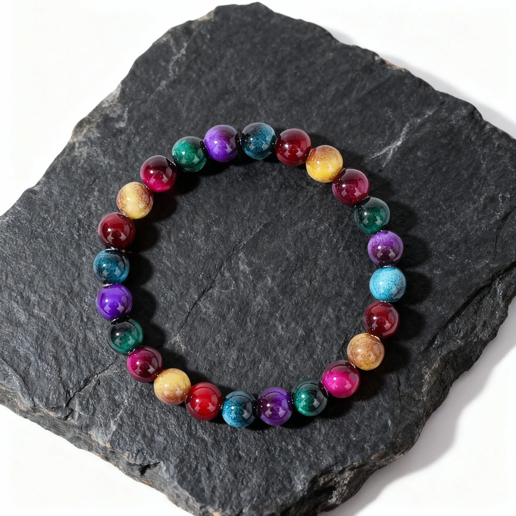 Beaded Bracelet Stack — Multicolour