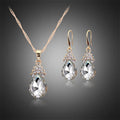 Gold Crystal Bridal Jewellery Set