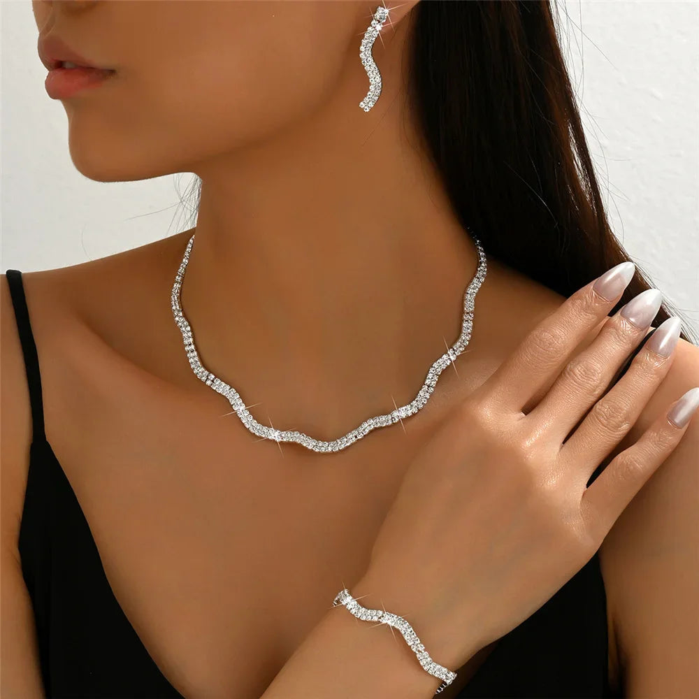 Crystal Luxury Wedding Jewellery Set