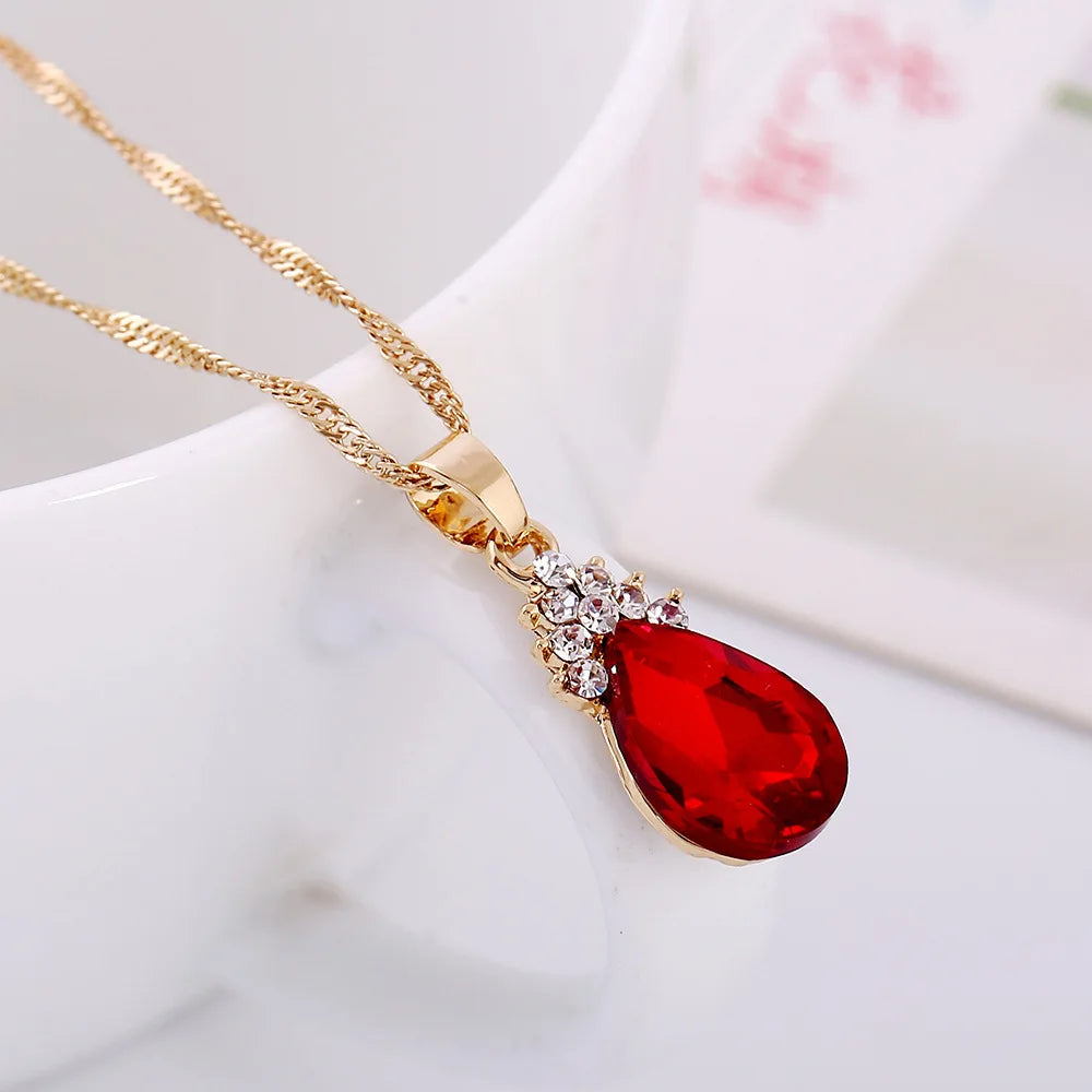 Gold Crystal Bridal Jewellery Set