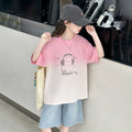 Kids Luxury Clothing Set for Girl Summer Outfit Suit Gradient Top and Bottom Clothes Set Children High Quality Tracksuit Garment