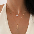Zircon Multilayer Choker Necklace