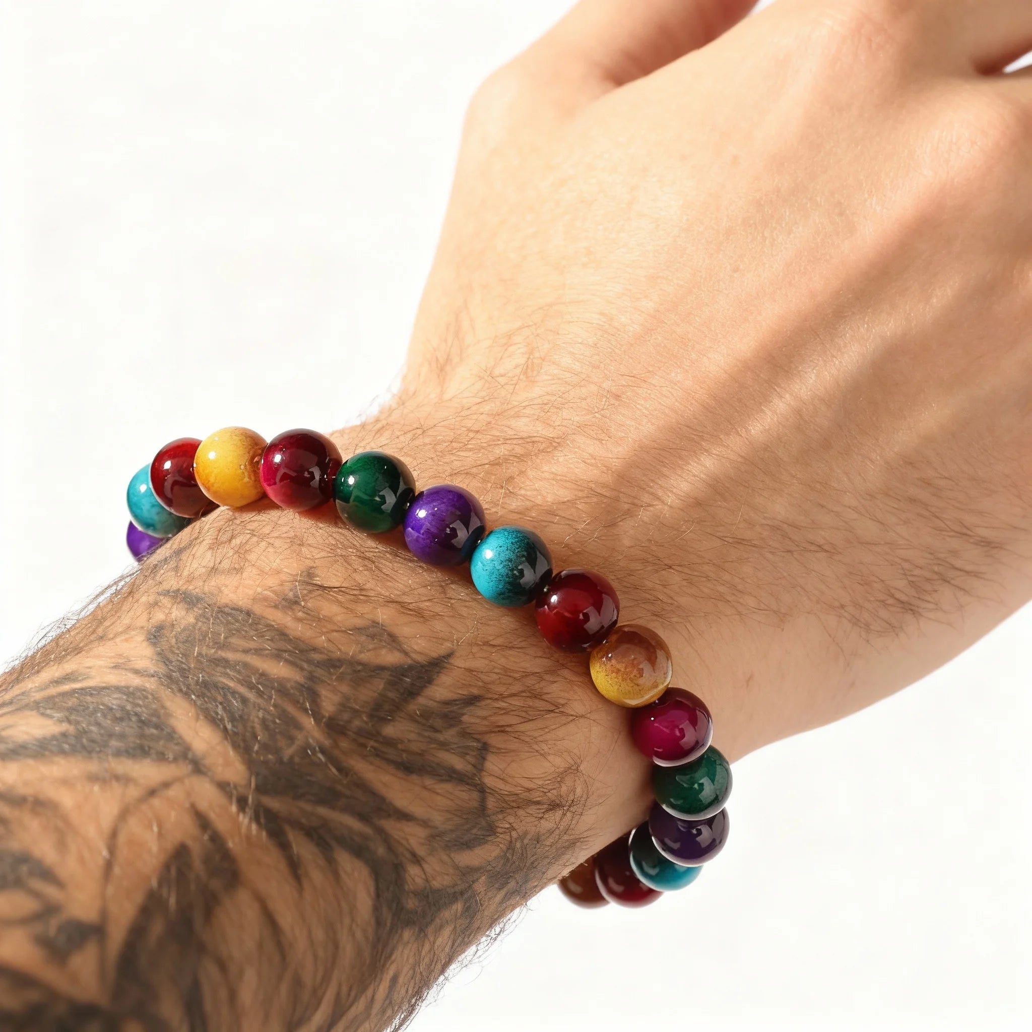 Beaded Bracelet Stack — Multicolour