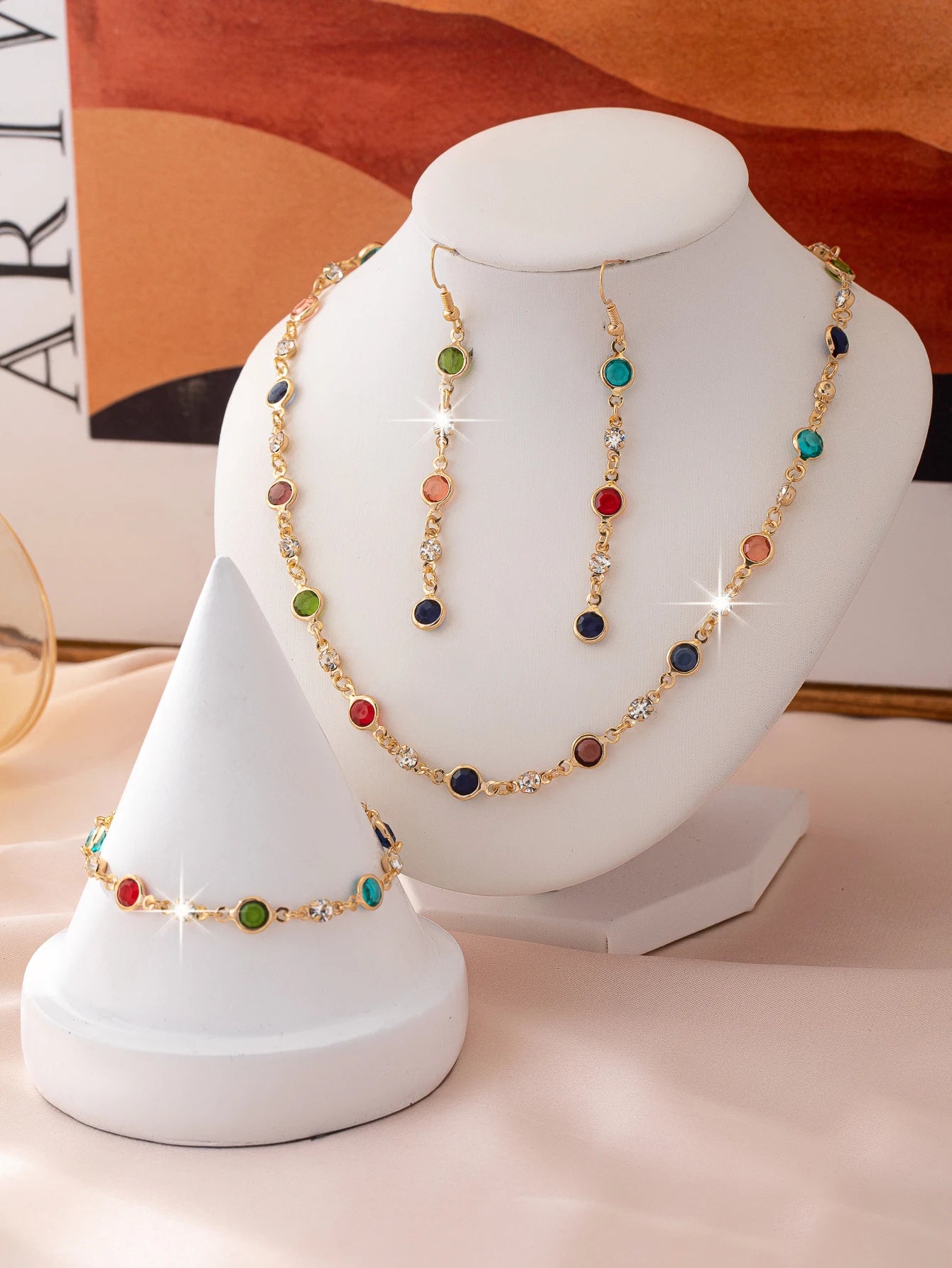 Light Luxury Earring, Bracelet & Necklace Set