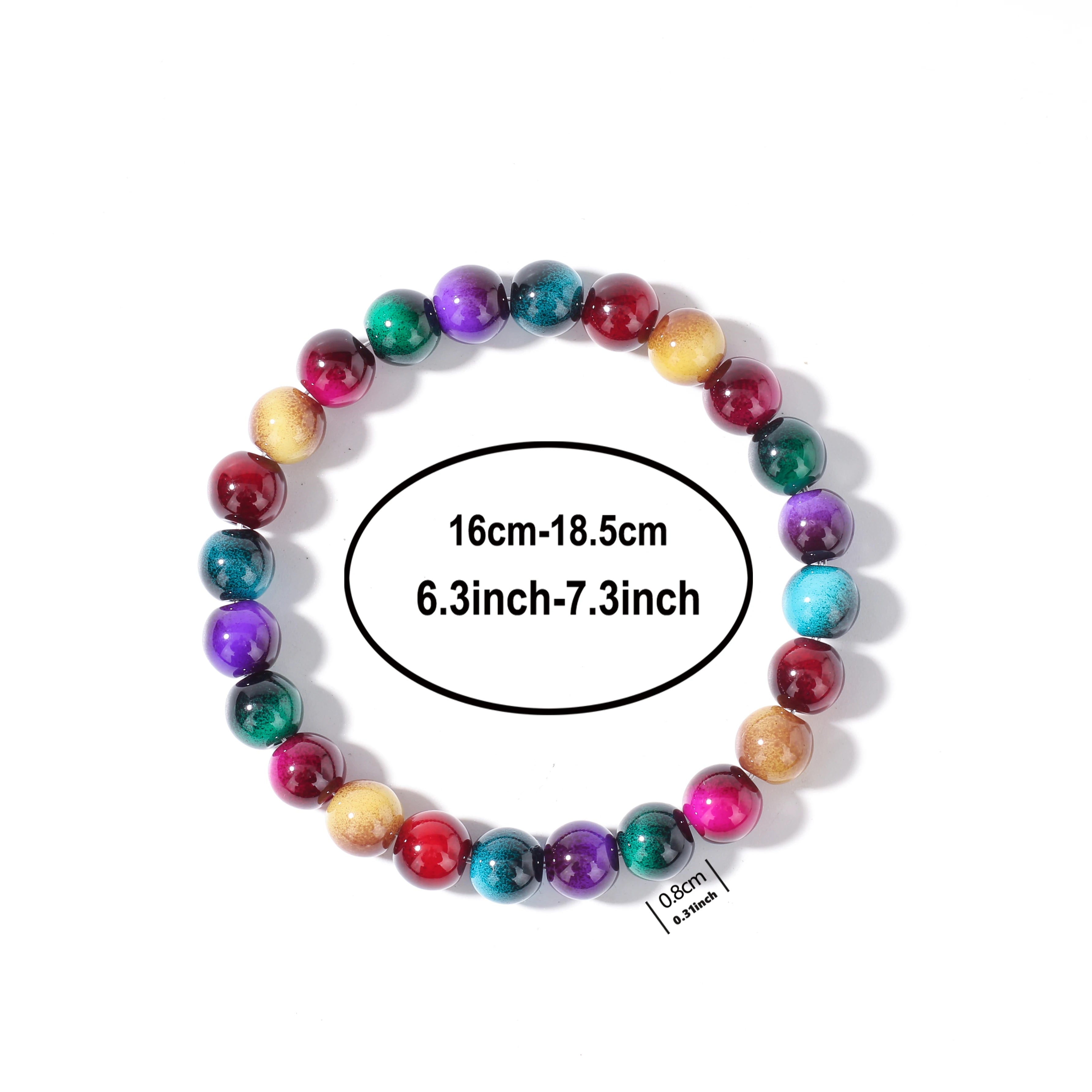 Beaded Bracelet Stack — Multicolour